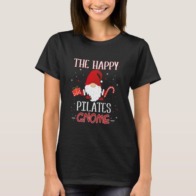 Pilates Christmas Gnome Costume Matching Family  T-Shirt (Front)