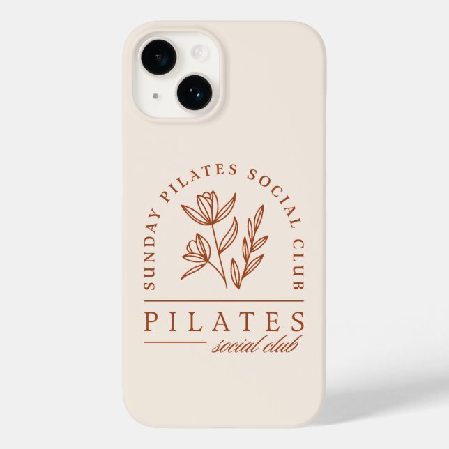 Pilates club sunday boho aesthetic Case-Mate iPhone case (Back)