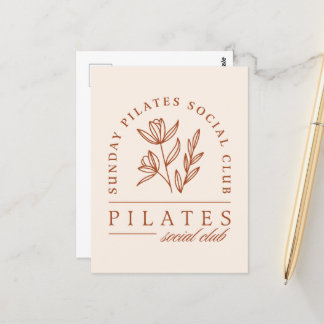 Pilates club sunday boho aesthetic postcard
