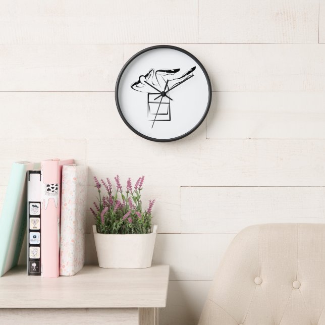 Pilates Criss Cross Pose - Wunda Chair Clock (Reading Room)