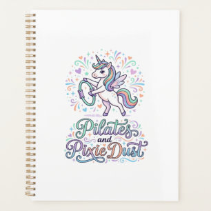 Pilates de Licorne et Poussière de Fée sur Fond Bl