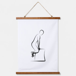 Pilates Frog Facing In Pose - Wunda Chair Hanging Tapestry