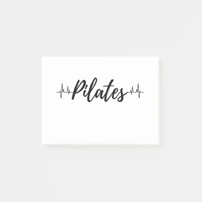 Pilates heartbeat post-it notes (Front)