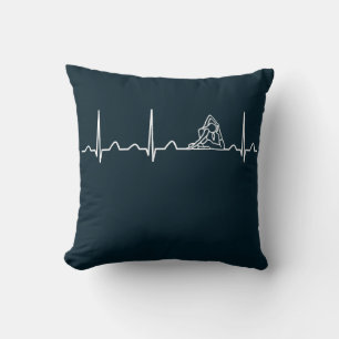 Pilates Heartbeat Throw Pillow