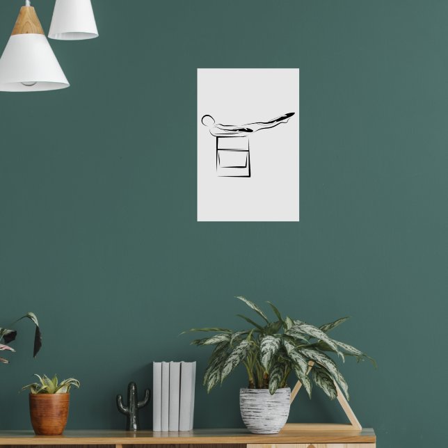 Pilates Hundred Pose - Wunda Chair Poster (Living Room 1)
