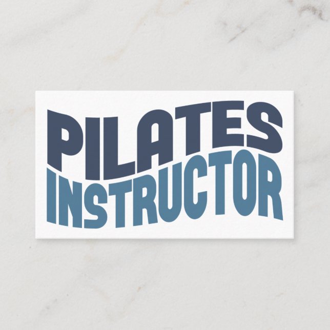 Pilates instructeur Carte de visite (Devant)