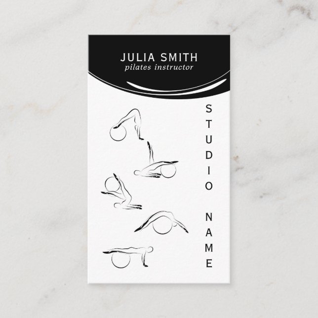 Pilates instructor business card (Front)