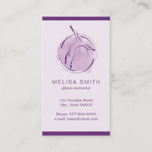 Pilates instructor business card
