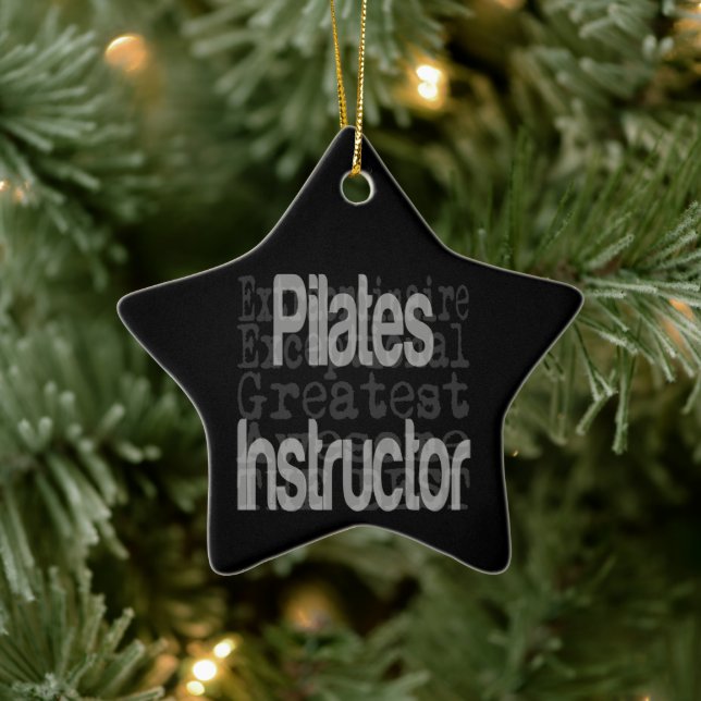 Pilates Instructor Extraordinaire Ceramic Ornament (Tree)