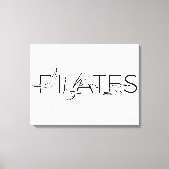 Pilates Instructor Pilates Letters  Canvas Print (Front)