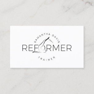 Pilates Instructor Pilates Reform Business Card