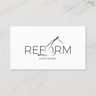 Pilates Instructor Pilates Reform Business Card