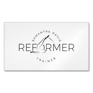 Pilates Instructor Pilates Reform  Magnetic Business Card