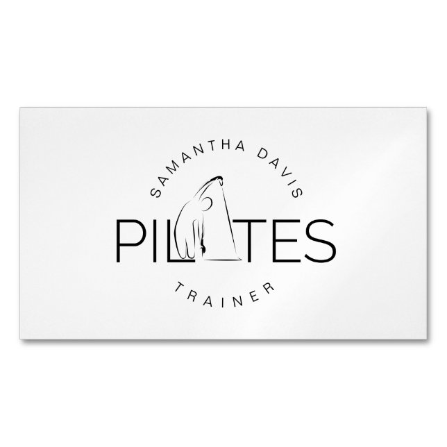 Pilates Instructor Pilates trainer Business Card (Front)