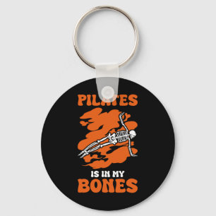 Pilates Is In My Bones Meditation Halloween _1 Keychain