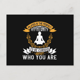 Pilates is perfect opportunity to check yourself postcard