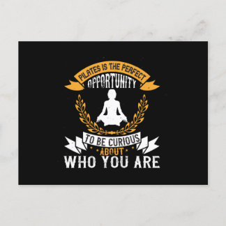 Pilates is perfect opportunity to check yourself postcard