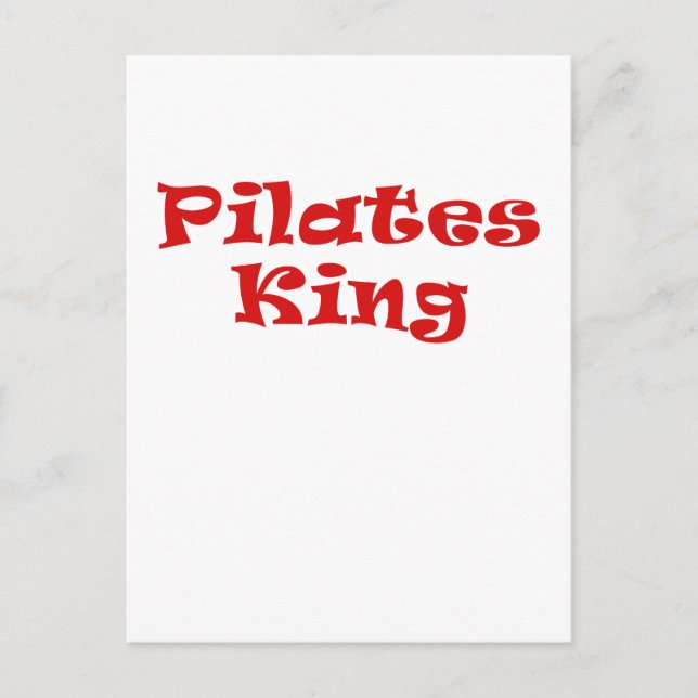 Pilates King Postcard (Front)