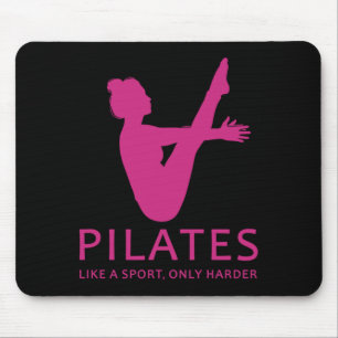 Pilates Like A Sport Only Harder Funny Contrology Mouse Pad