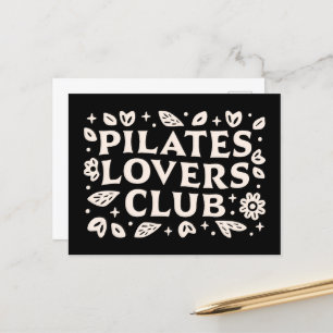 Pilates lovers postcard
