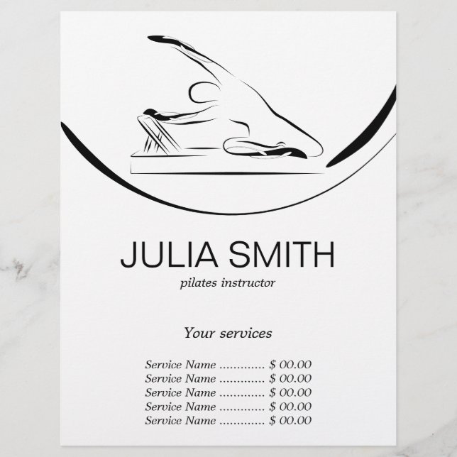 Pilates Mermaid on the reformer Flyer (Front)