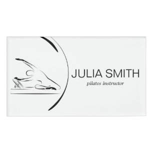 Pilates Mermaid on the reformer Name Tag