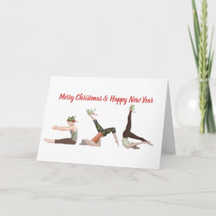 Pilates Merry Christmas and Happy New Year Card