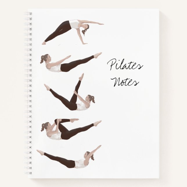 Pilates Notes Spiral Notebook (Front)