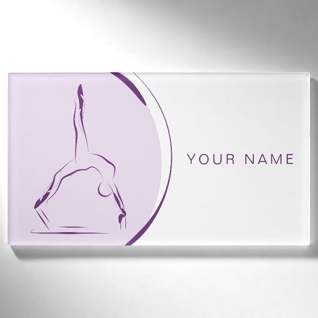 Pilates on the reformer name tag (Front)