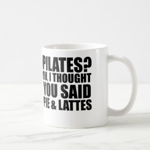 pilates pie and lattes coffee mug