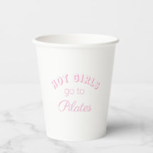Pilates Pink Coquette Aesthetic Paper cup
