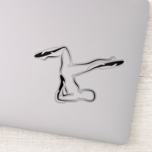 Pilates pose autocollant