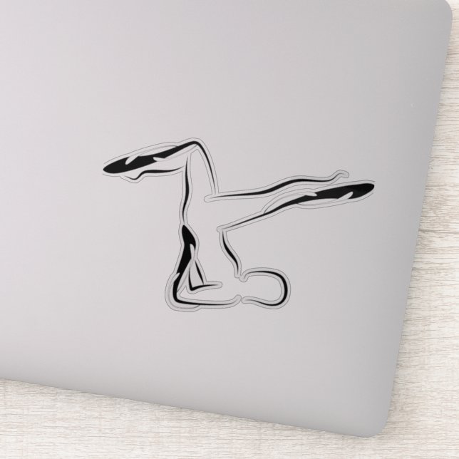 Pilates pose autocollant (Détail)