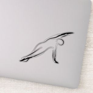 Pilates pose autocollant