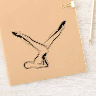 Pilates pose autocollant