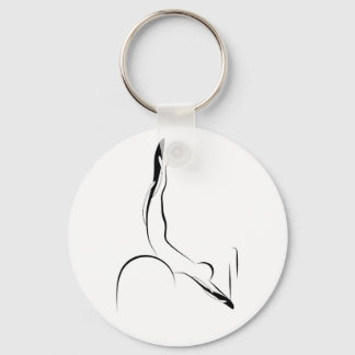 Pilates pose keychain