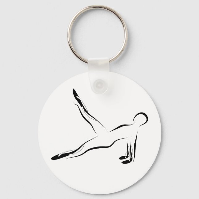 Pilates pose keychain (Front)