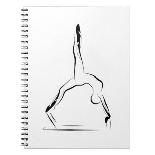 Pilates pose notebook