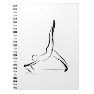 Pilates pose notebook