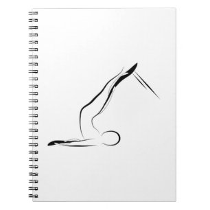 Pilates pose notebook