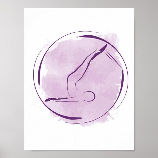 Pilates pose poster (Front)