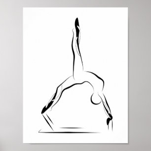 Pilates pose poster