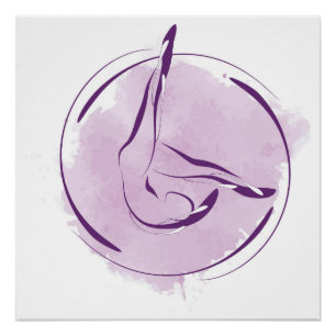 Pilates pose poster