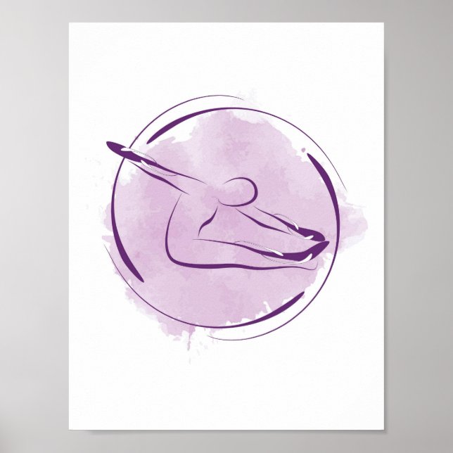 Pilates pose poster (Devant)