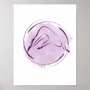 Pilates pose poster