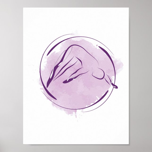 Pilates pose poster (Devant)