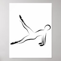 Pilates pose poster