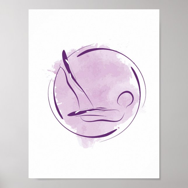 Pilates pose poster (Devant)