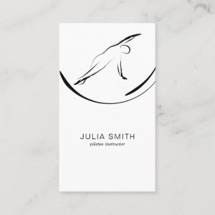 Pilates Pose Side Bend Business Card
