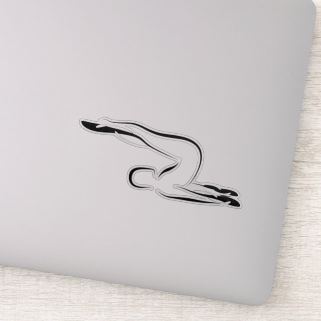 Pilates pose sticker (Detail)